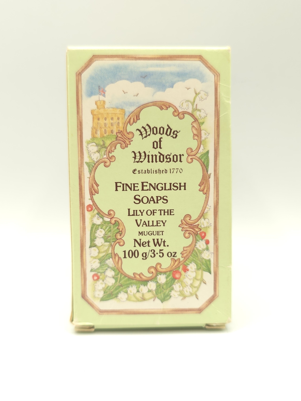 1992 Woods of Windsor Lily of the Valley Fine English Soap 3.5 oz England